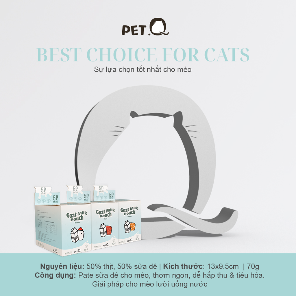 Pate sữa dê cho mèo PetQ