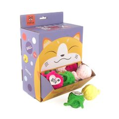 Đồ chơi banh tròn hình cuộn len, chứa chuông vui nhộn FOFOS