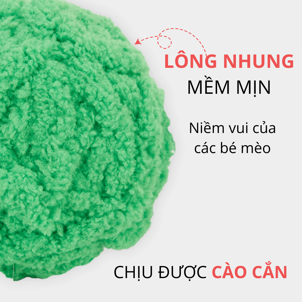Đồ chơi banh tròn hình cuộn len, chứa chuông vui nhộn FOFOS