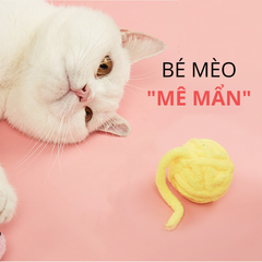 Đồ chơi banh tròn hình cuộn len, chứa chuông vui nhộn FOFOS