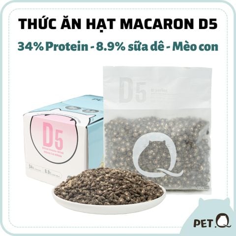Thức ăn hạt macaron D5 PetQ
