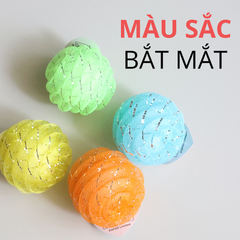 Đồ chơi banh lưới lấp lánh đàn hồi chứa chuông FOFOS