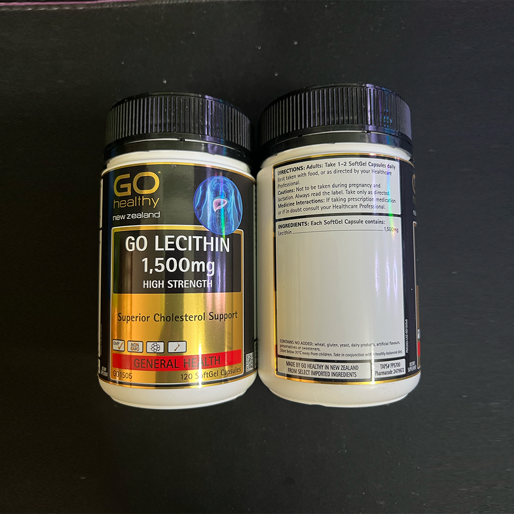 Viên Uống Giảm Mỡ Trong Máu Lecithin Go Healthy 1500mg 120v Siêu thị