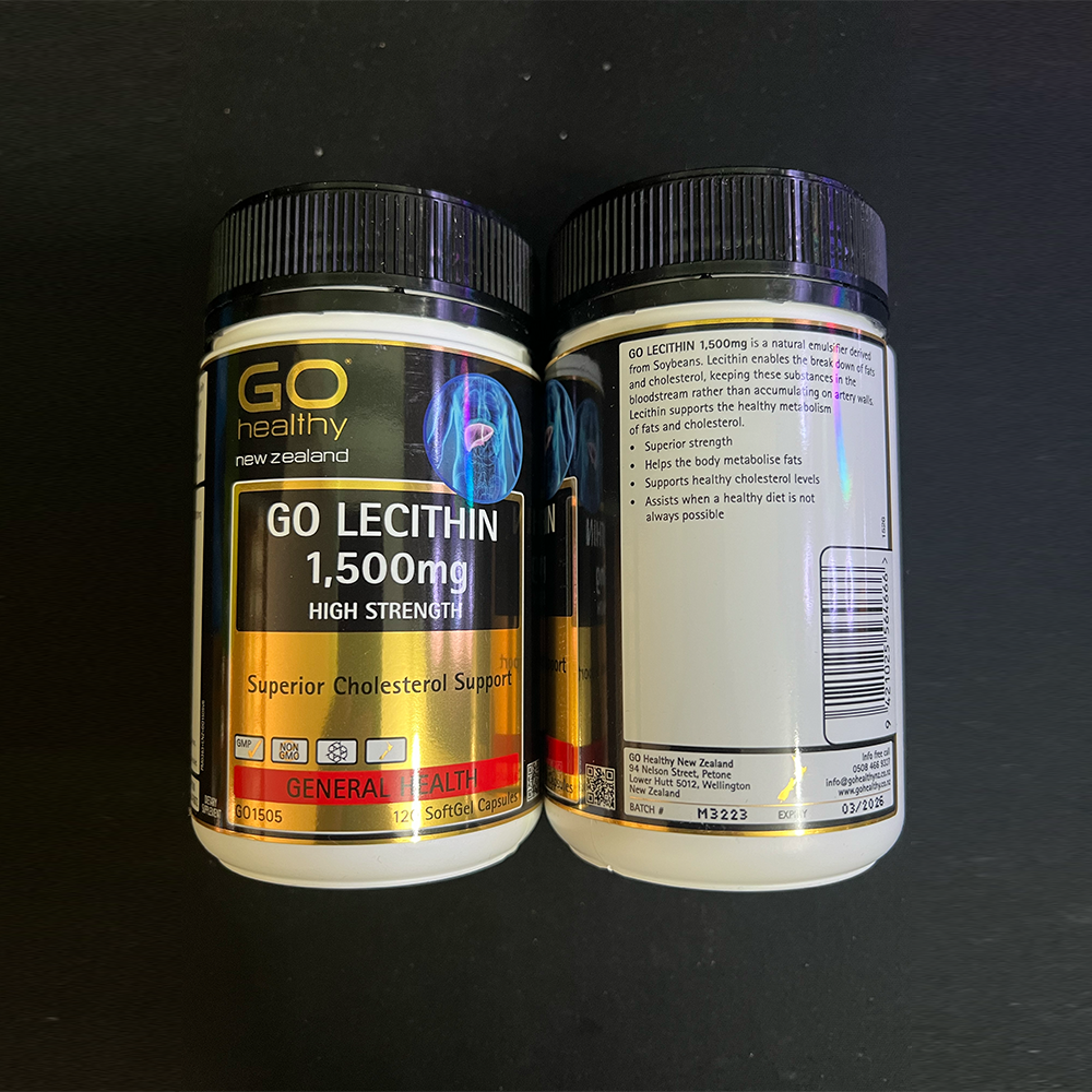 Viên Uống Giảm Mỡ Trong Máu Lecithin Go Healthy 1500mg 120v Siêu thị