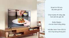 Smart Tivi Samsung 4K 50 inch UA50AU7700