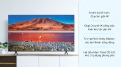 Smart Tivi Samsung 4K 65 inch UA65AU7700