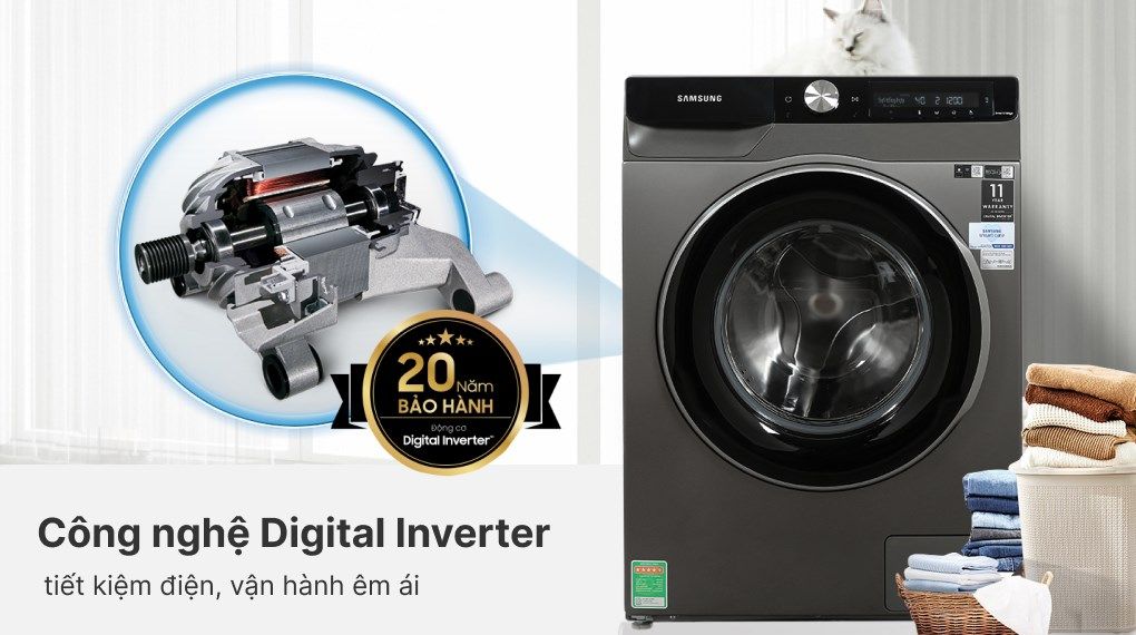 Máy giặt Samsung AI Inverter 10kg WW10T634DLX/SV