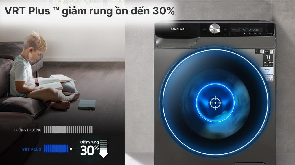 Máy giặt Samsung AI Inverter 10kg WW10T634DLX/SV