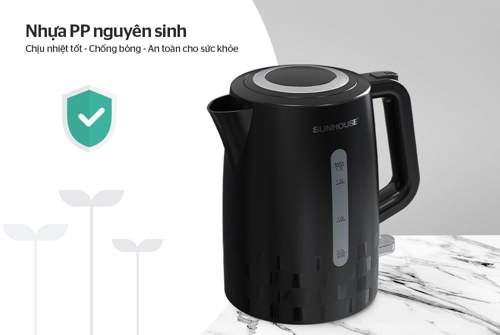 Ấm siêu tốc Sunhouse 1.7 lít SHD1306