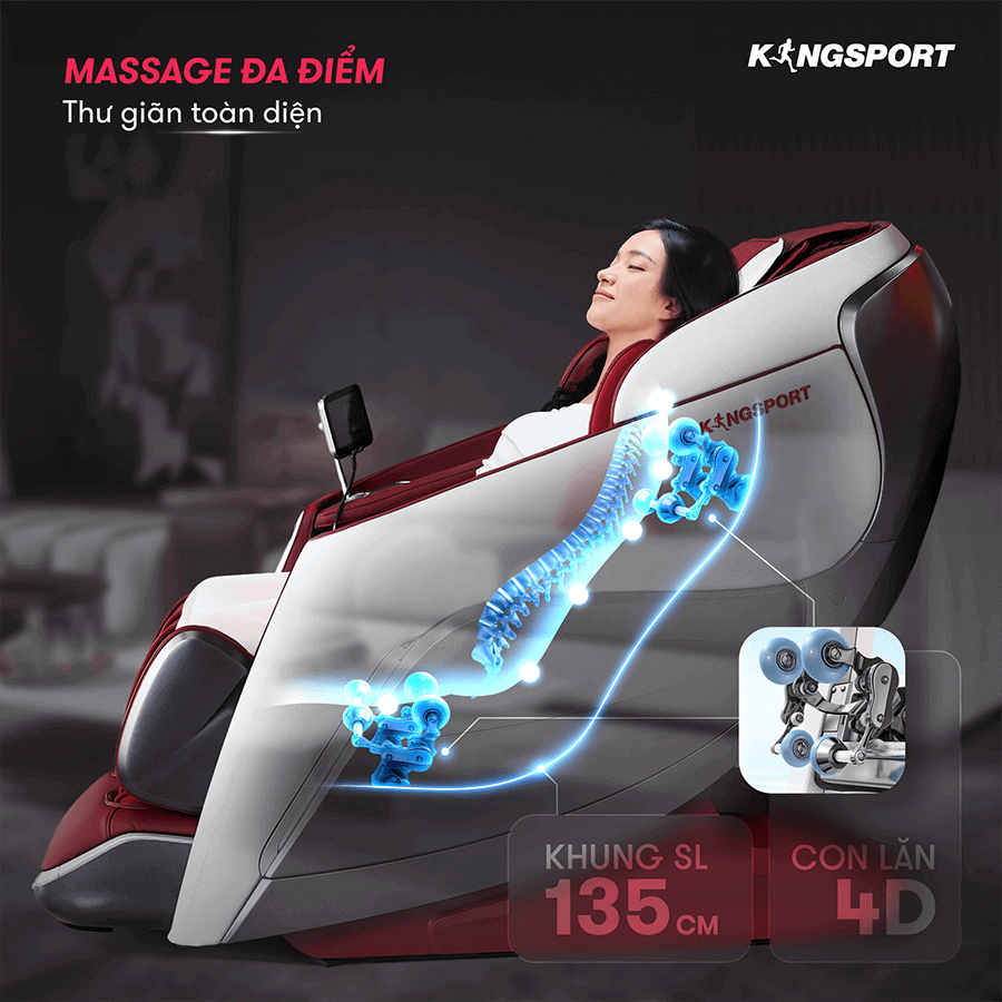 Ghế Massage cao cấp Kingsport Luxury B5