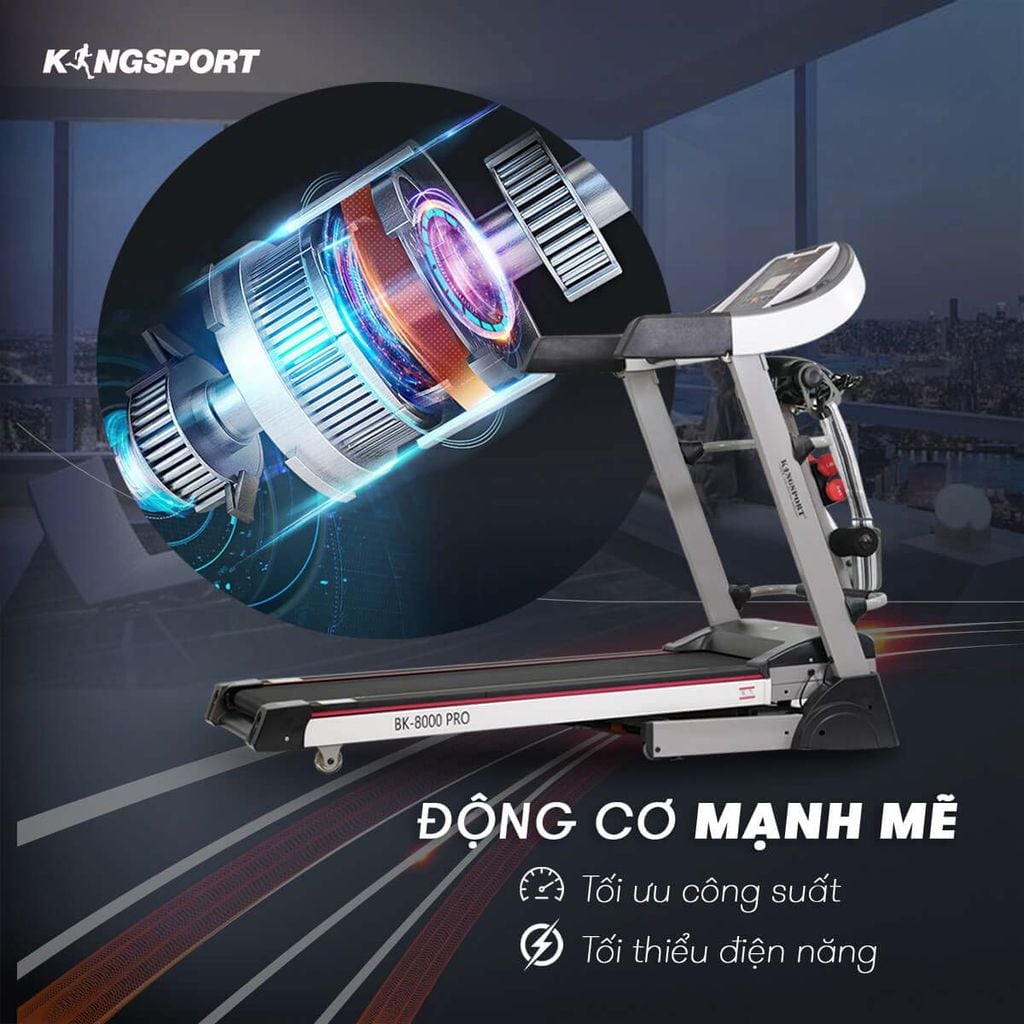 Máy Chạy Bộ Kingsport BK-8000 Pro Đa Năng