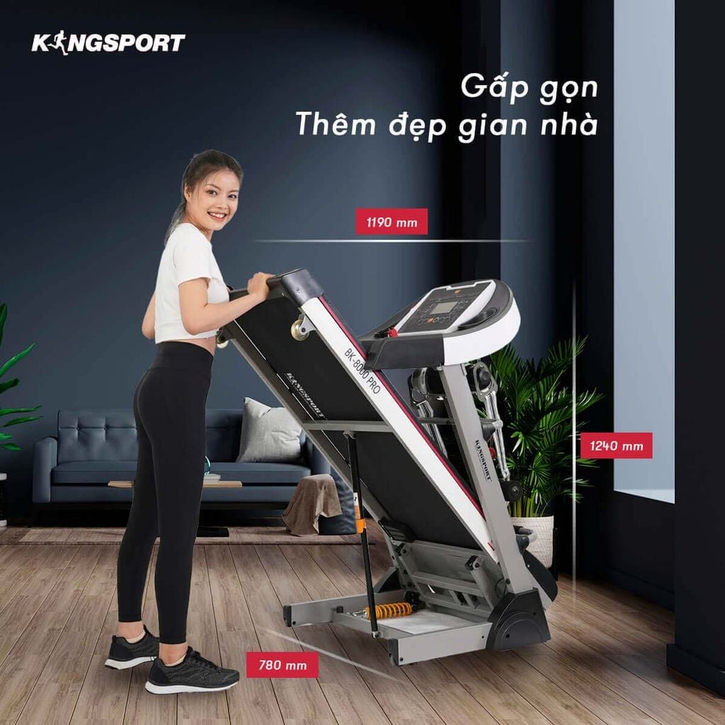 Máy Chạy Bộ Kingsport BK-8000 Pro Đa Năng