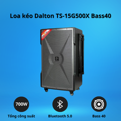 Loa kéo Dalton TS-15G700X (kèm 2 mic) 700W Bass 40cm