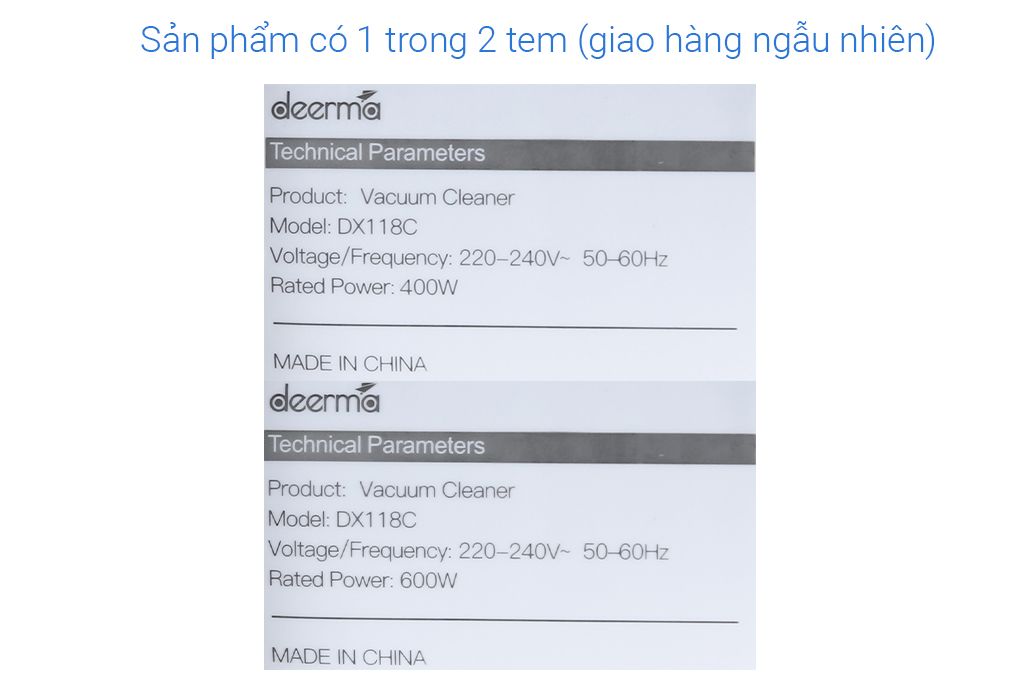 Máy hút bụi cầm tay Deerma DX118C