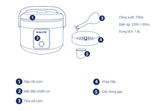 Nồi cơm điện Kalite KL-618