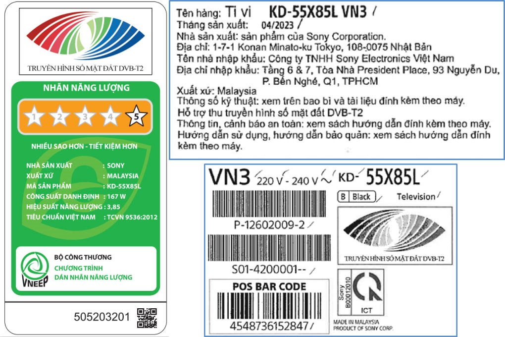 Google Tivi Sony 4K 55 inch KD-55X80L