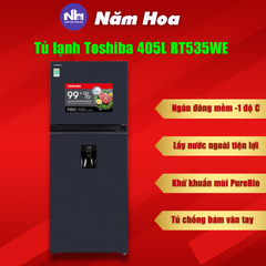 Tủ lạnh Toshiba Inverter 407 lít GR-RT535WE-PMV(06)-MG
