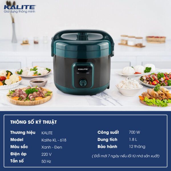 Nồi cơm điện Kalite KL-618