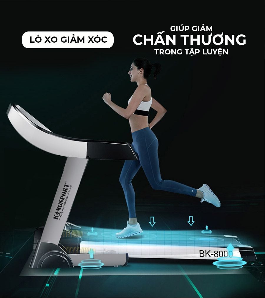 Máy chạy bộ Kingsport BK-8000 đơn năng