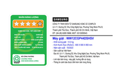 Máy giặt Samsung AI Ecobubble Inverter 12 kg WW12CGP44DSHSV