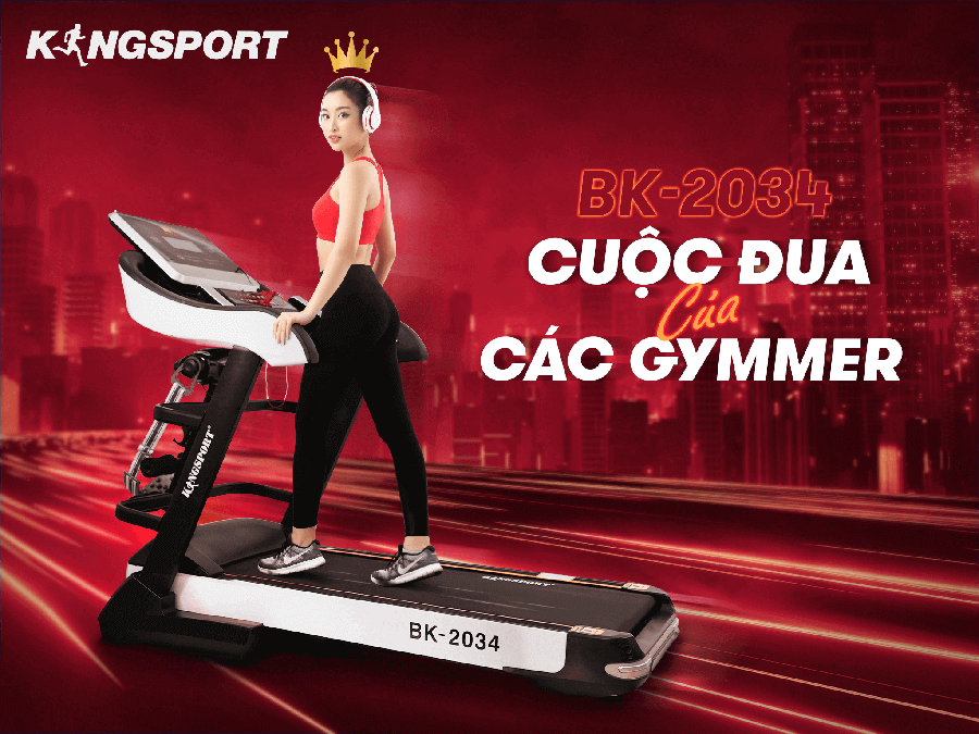 Máy Chạy Bộ Kingsport Luxury KS-2043 Đa Năng