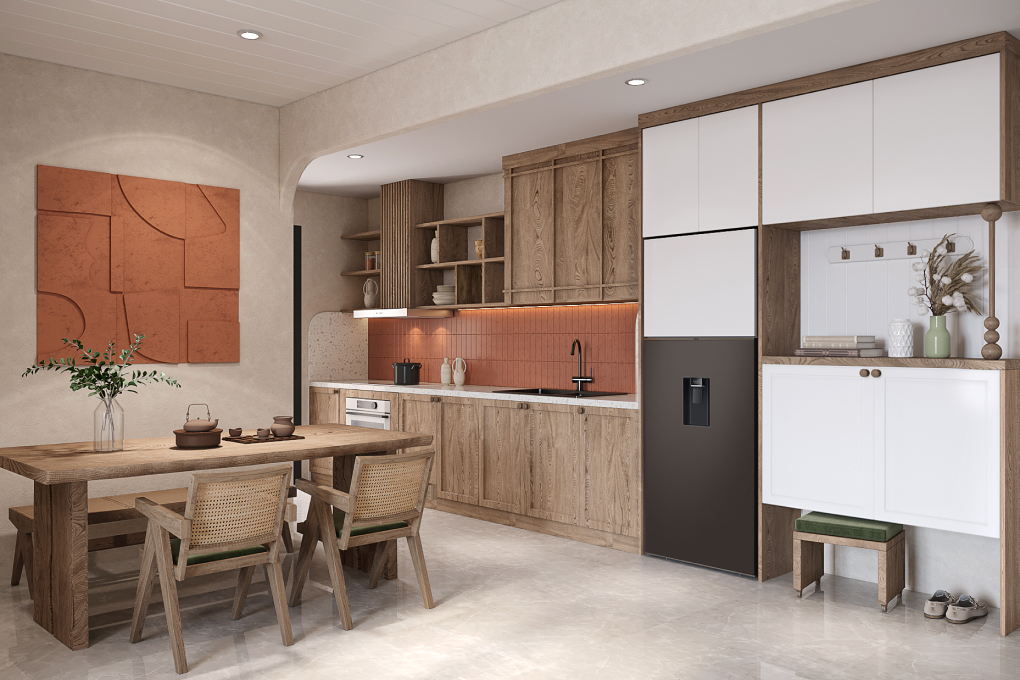 Tủ lạnh Samsung Inverter 406 lít Bespoke RT42CB6784C3SV