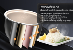 NỒI CƠM ĐIỆN SUNHOUSE 1.8L SHD8666