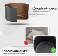 NỒI CƠM ĐIỆN SUNHOUSE 3L SHD8309