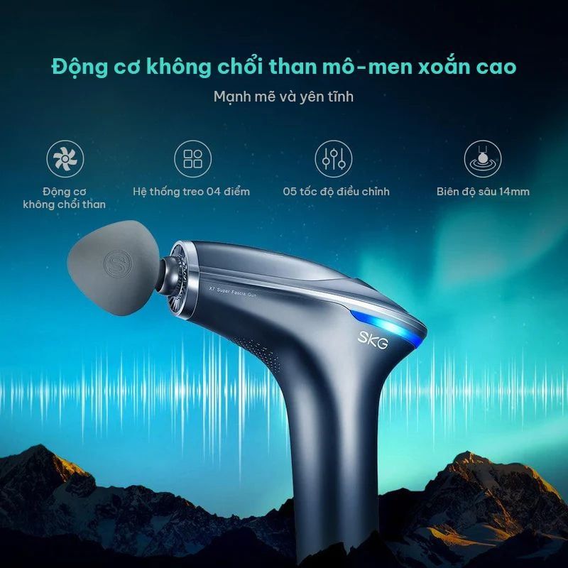 Máy massage Gun SKG X7