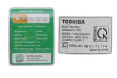 Quạt treo tường điều khiển Toshiba F-WSA20(H)VN