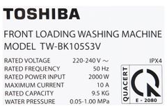 Máy giặt Toshiba Inverter 9.5 Kg TW-BK105S3V(SK)