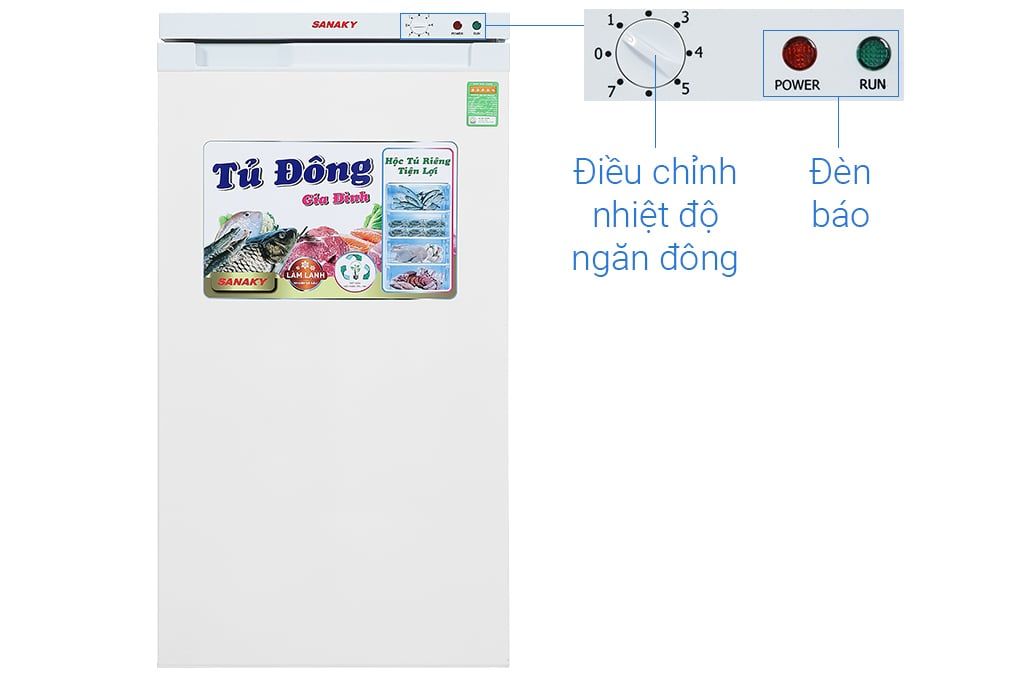 Tủ đông Sanaky 118 lít TD.VH160VD