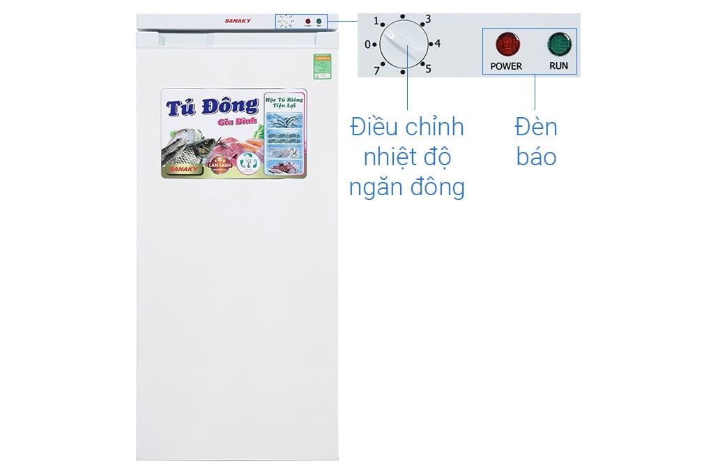 Tủ đông Sanaky 150 lít TD.VH180VD