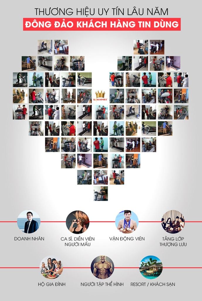 Máy chạy bộ Kingsport BK-2023 đơn năng