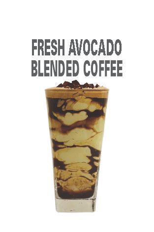  Fresh avocado blended coffee 