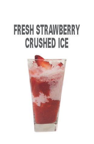  Crushed strawberry coconut fresh milk 