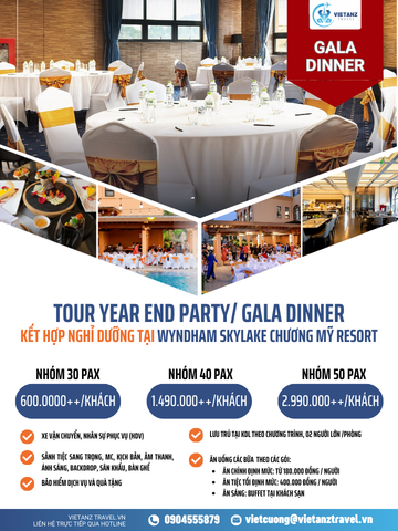 Tour Chương Mỹ: Hà Nội - Wyndham Skylake Resort - Gala Dinner -  2 Ngày 1 đêm