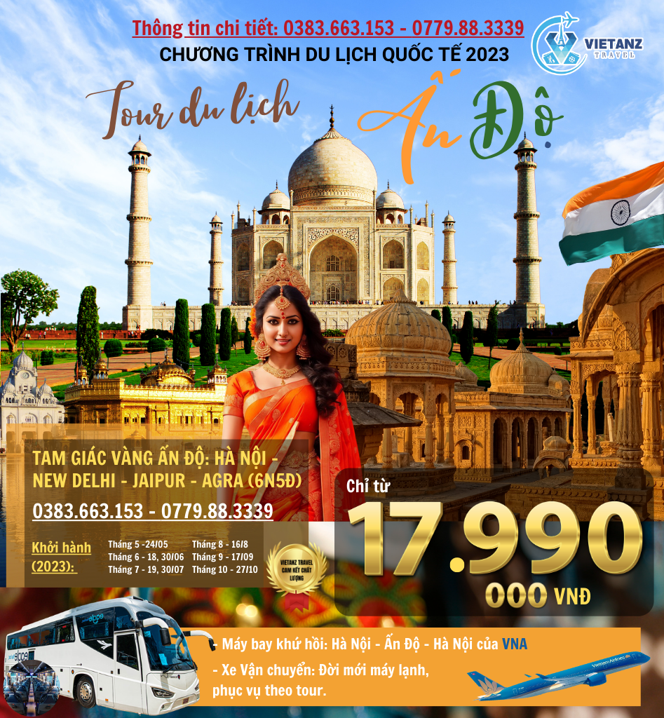 HÀ NỘI – NEW DELHI – JAIPUR - AGRA 6N5D( Bay VNA)