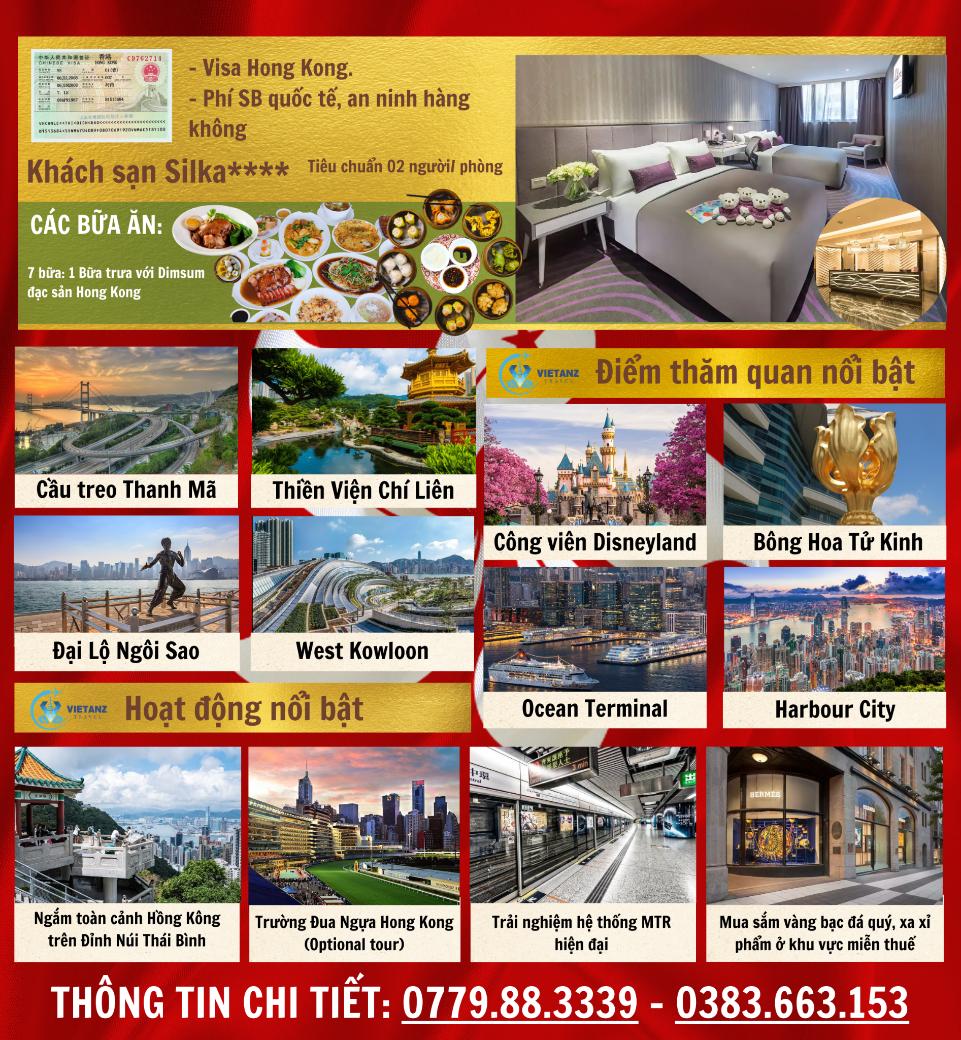 Tour Hongkong - Thâm Quyến – Quảng Châu / 5 ngày 4 đêm