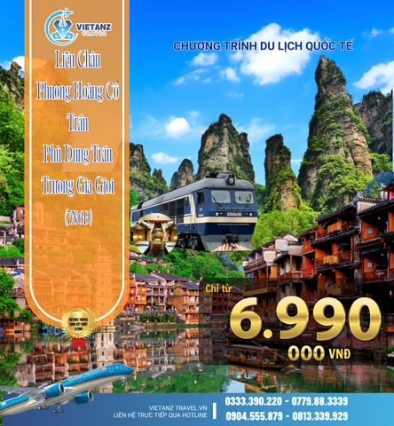Tour Hà Nội – Nghi Xương – Đập Tam Hiệp - Trương Gia Giới  – Thất Tinh Sơn - Phượng Hoàng Cổ Trấn / 6 ngày 5 đêm