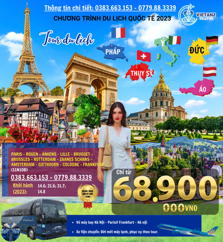 Ý - THỤY SỸ - PHÁP 10N9D