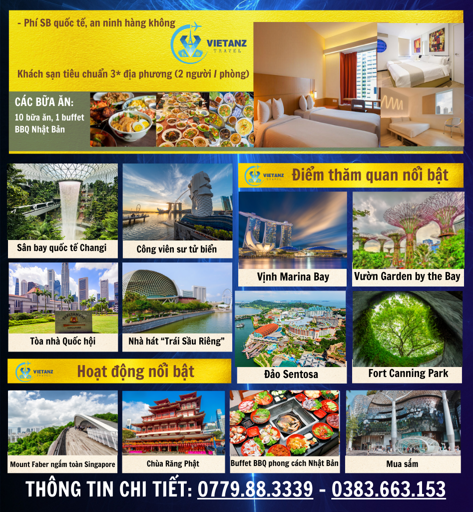 HÀ NỘI – SINGAPORE - SENTOSA 4N3D( BAY VNA)