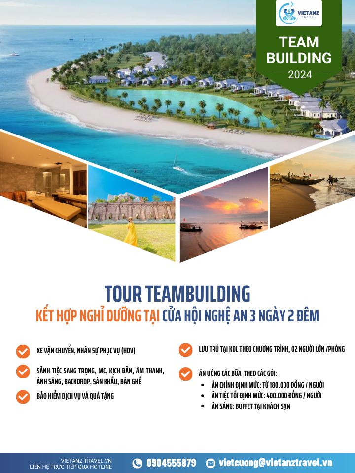 Tour Teambuilding Nghệ An: Hà Nội -Cửa Hội 3 ngày 2 đêm