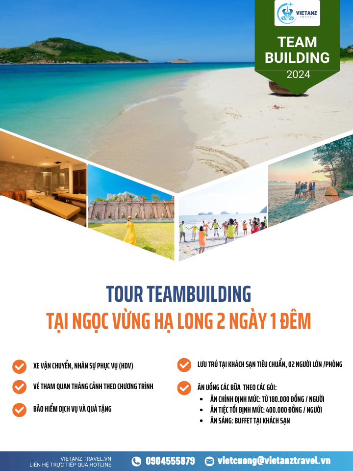 Tour Teambuilding Quảng Ninh: Hà Nội - Ngọc Vừng 2 ngày 1 đêm