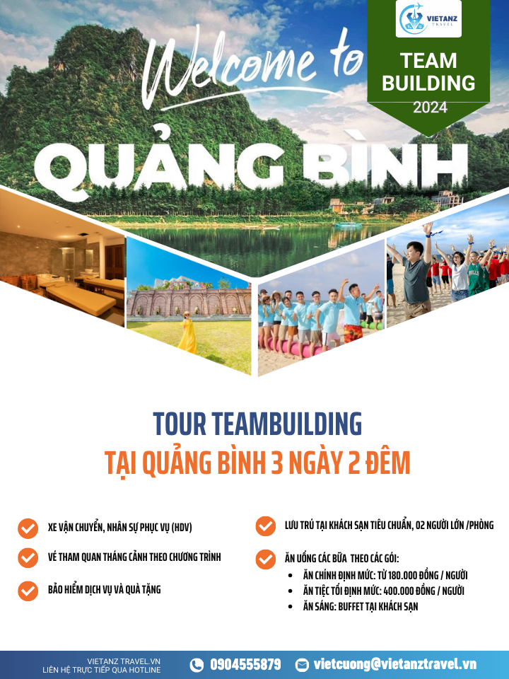 Tour Teambuilding Quảng Bình: Hà Nội - Quảng Bình 3 ngày 2 đêm