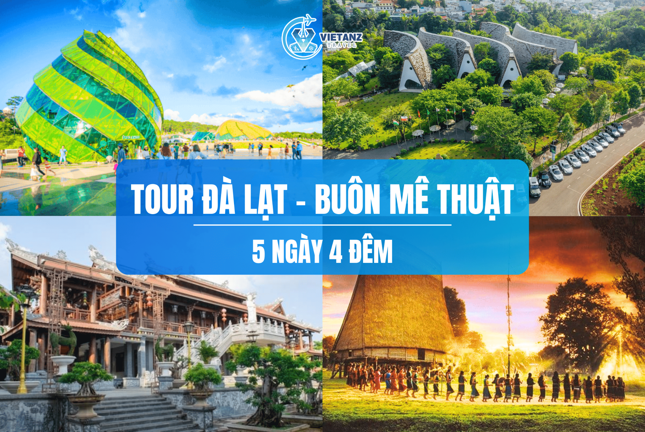 Tour du lịch 2025: Hà Nội - Đà Lạt - Buôn Ma Thuật (Hàng tuần) | 5 ngày 4 đêm