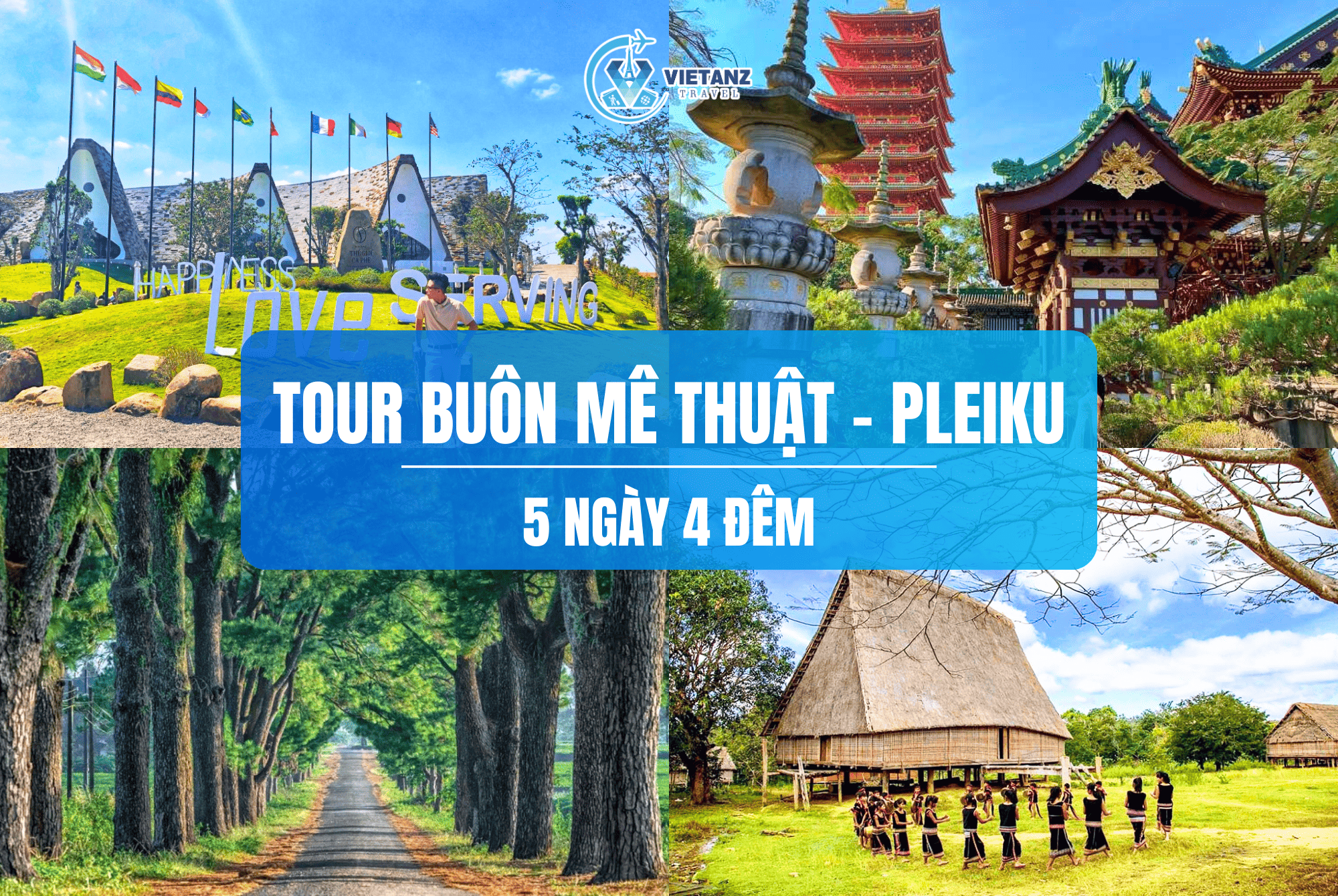 Tour du lịch 2025: Hà Nội - Buôn Mê Thuật - Kontum - Pleiku | 5 ngày 4 đêm