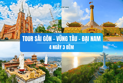 Tour du lịch 2025: Hà Nội - TP Hồ Chí Minh - Vũng Tàu - KDL Đại Nam | 4 ngày 3 đêm