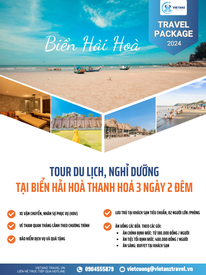Tour Teambuilding Thanh Hoá: Hà Nội - Hải Hoà 3 ngày 2 đêm