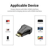  Bộ chuyển Mini HDMI Male to HDMI Female VENTION AISB0 (4K@60Hz, Bi-Directional) 